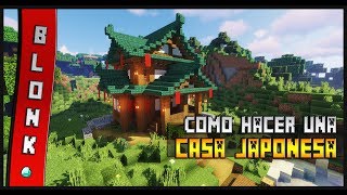 COMO HACER una CASA JAPONESA FÁCIL en MINECRAFT🚀 [upl. by Service226]