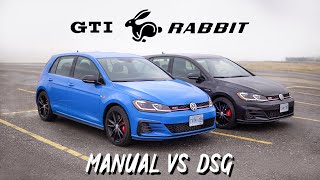 2019 VW GTI Rabbit Review  DSG vs Manual GTI vs Everything [upl. by Eiggam690]