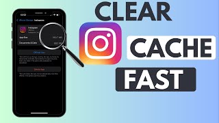 How To Clear Instagram Cache Without Deleting iPhone App 2024 [upl. by Ainer]