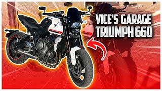 How to Install EBC Brake Pads and Speed Bleeders on a Triumph Trident 660 [upl. by Eanahs642]