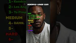 🎤 Kendrick Lamar Quiz 🏆 How Well Do You Know the King of HipHop [upl. by Nylidnarb140]