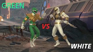 GREEN VS WHITE Ranger Power Rangers  Battle for The Grid Gameplay [upl. by Anirtik]