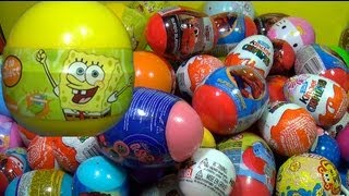 SpongeBob Surprise Egg 1of 80 Surprise Eggs Kinder Surprise Eggs [upl. by Joshuah]