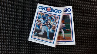 1st Greg Maddux MLB Card Ever from 1987 Cubs David Berg Hot Dogs set Moyer Dawson Sandberg Smith [upl. by Jona]