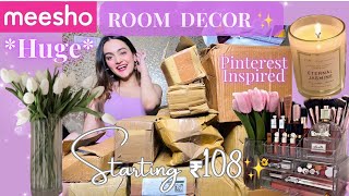 Huge Meesho Home Decor Haul💖 Aesthetic Pinterest Inspired✨ Meesho Finds Starting ₹108😍 meeshohaul [upl. by Nichola]