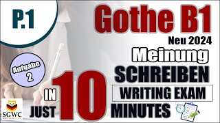 Goethe B1 Brief Schreiben 2024  ÖSD  DTZ  Goethe Certificate B2 Writing Examen 2024 [upl. by Compton]