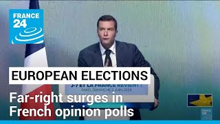 European elections Farright surges in French opinion polls • FRANCE 24 English [upl. by Gradeigh]