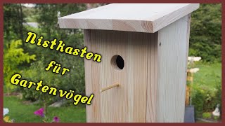 Nistkasten selber bauen  aus Holz  Nisthilfe  Gartenvögel [upl. by Aronel605]