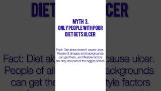 Some myth about Peptic and Gastric Ulcer youtube vlog healtheducation peptic yt ytshorts [upl. by Aemat]