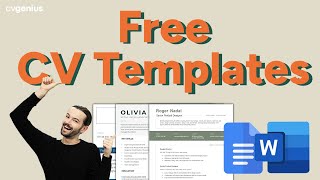 Free CV Template Downloads MS Word amp Google Docs [upl. by Ettedo]