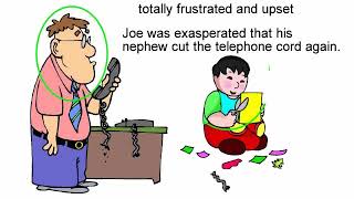 exasperated meaning  Vocabulary for Kids  Childrens Dictionary  Learn English Vocabulary [upl. by Brand22]