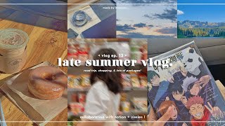 late summer vlog 🎏  road trip shopping hauls kazuha’s banner notion setup  new vissles [upl. by Eiramik62]