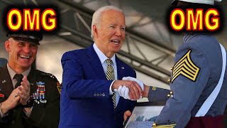 OMG Joe Biden FREEZES UP at West Point TODAY during Commencement Remarks [upl. by Ahsanat810]