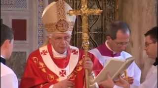 Pope Benedict XVI Mass in Westminster Cathedral  Full Video [upl. by Ahsiele]