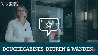 Alles over douchecabines deuren en wanden  Sanitairwinkel [upl. by Nairdad]