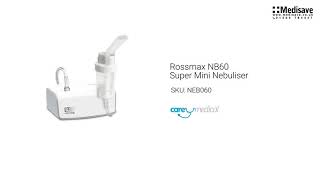 Rossmax NB60 Super Mini Nebuliser NEB060 [upl. by Elocin]