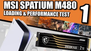 MSI SPATIUM M480 PS5 SSD Expansion Test 1 [upl. by Haissem]