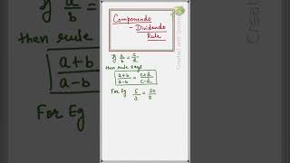 Maths Componendo amp Dividendo Rule cbsemaths icseboard matholympiadproblem mathoperation [upl. by Atilek]