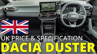 Dacia Duster UK Price amp Specifications Announced  4K [upl. by Ransom]