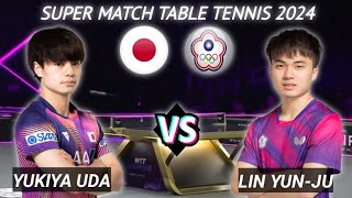 Match Lin YunJun vs Yukiya Uda WTT Star Contender Bangkok 2024 [upl. by Gazo]