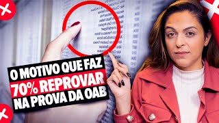 70 dos candidatos são REPROVADOS na PROVA DA OAB Eis o PORQUÊ😱😱😱 [upl. by Humo993]