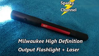 Milwaukee New 250 Lumen Pen Flashlight and Laser 2010R [upl. by Annaek941]