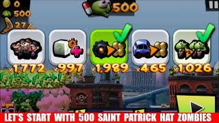 Zombie Tsunami Lets Start With 500 Saint Patrick Hat Zombies [upl. by Koerlin]