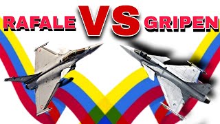 SAAB GRIPEN NG quotVSquot DASSAULT RAFALE PARA COLOMBIA [upl. by Ociram]