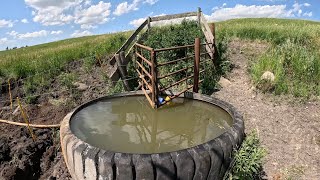 Restoring 100 Year Old Spring Fed Water Tank satisfying [upl. by Dnalkrik823]