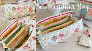 Sew Together Bag Tutorial MultiZipper Pouch [upl. by Schwartz]