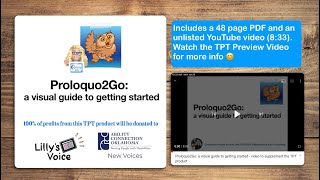 TPT Preview Video Proloquo2Go a visual guide to getting started [upl. by Ash]