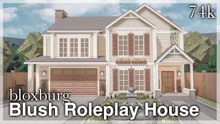 Bloxburg  Blush Roleplay House Speedbuild exterior [upl. by Astrix]