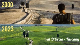 Val d’Orcia  Tuscany Gladiator Movie Location [upl. by Annasiul419]