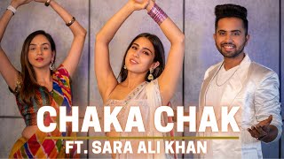 CHAKA CHAK  Atrangi Re  Ft Sara Ali Khan  Tejas amp Ishpreet  Dancefit Live [upl. by Yttap]