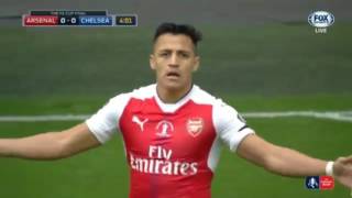 Alexis Sanchez Goal ARSENAL vs CHELSEA FA CUP FINAL 2017 1X2MASTERS [upl. by Ssegrub]