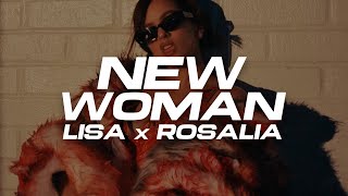 LISA  NEW WOMAN Lyrics feat Rosalía  yo le meto duro sale bien seguro [upl. by Dickman729]