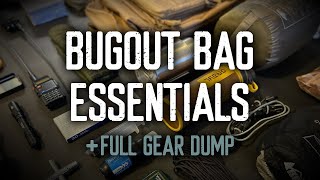 Lightweight Bug Out Bag Essentials  Full Gear Dump [upl. by Layol]