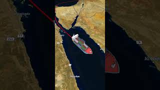 Israel to Yemen cargo ship route cargoship 10millionveiws foryourpage viralshort [upl. by Vories]