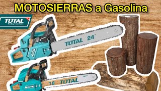 Motosierra a gasolina TOTAL 24 y 18 pulgadas [upl. by Cherianne496]