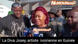 Suivez l’arrivée de l’artiste ivoirienne la Diva Josey en GuinéeConakry pour un concert [upl. by Debbee]