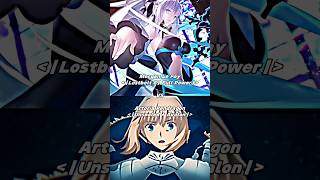 Morgan Le Fay vs Artoria Pendragon  Battle fate fategrandorder fgo shorts [upl. by Aicercul]