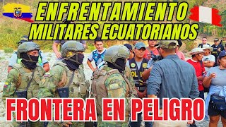 ENFRENTAMIENTO ENTRE MILITARES ECUATORIANOS Y POBLADORES PERUANOS EN LA FRONTERA MINERIA ILEGAL [upl. by Yrovi]