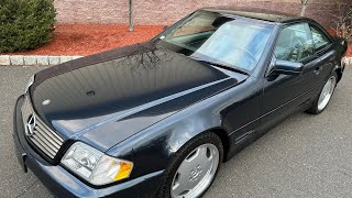 1998 MercedesBenz SL500 Sport 31k miles Black OpalPanoramic roof exterior video 121222 [upl. by Amie320]