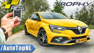 Renault Megane RS TROPHY 300 REVIEW POV Test Drive on AUTOBAHN amp ROAD by AutoTopNL [upl. by Meldon]