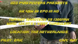 HK ASW28 EPO EGlider  Crash amp Flight [upl. by Africa]