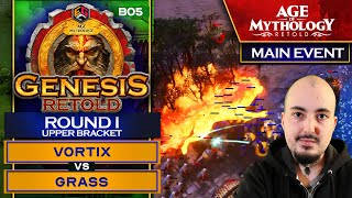 GENESIS Retold 15000 AOM Event  VortiX vs Grass  Upper Bracket Round 1 [upl. by Katy]