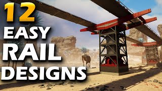 Easy Satisfactory Rail Designs To Make Your Factories Look Great [upl. by Maze]