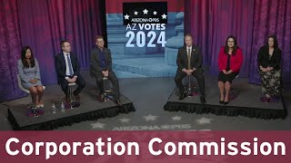 AZ Votes Debate Arizona Corporation Commission  Sept 26 2024 [upl. by Nylasej]