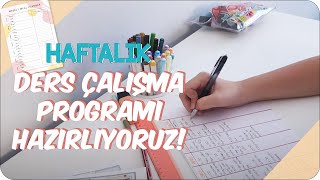 Ders Çalışma Programımı Nasıl Hazırlıyorum  Haftalık Program Hazırlama 📅 [upl. by Alene]