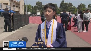 12yearold graduates with 5 degrees from Fullerton College [upl. by Ara918]